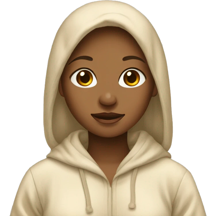 Girl in beige pijama  emoji