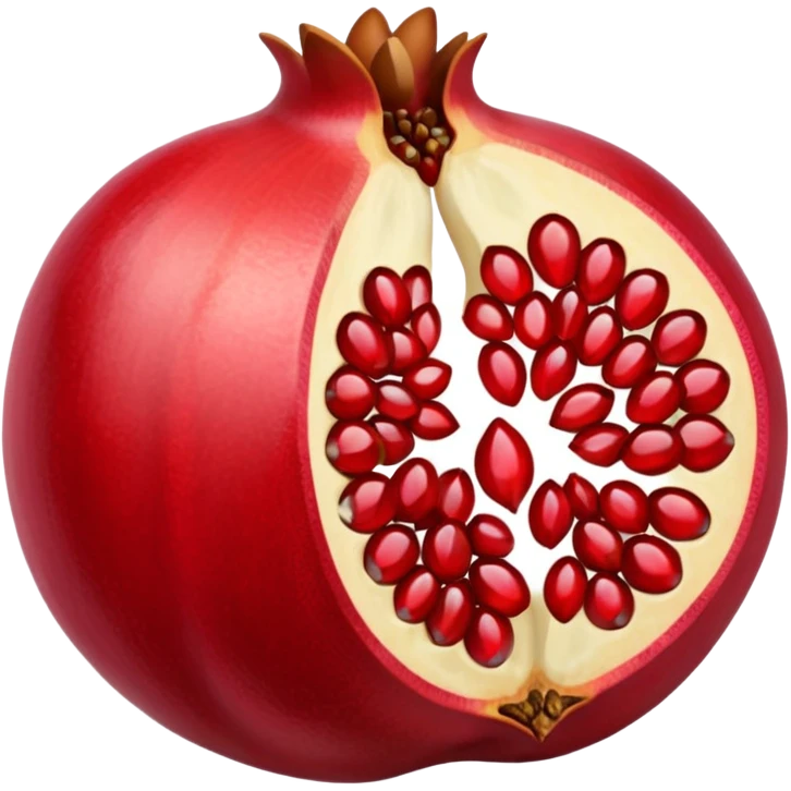 pomegranate with the insides out emoji