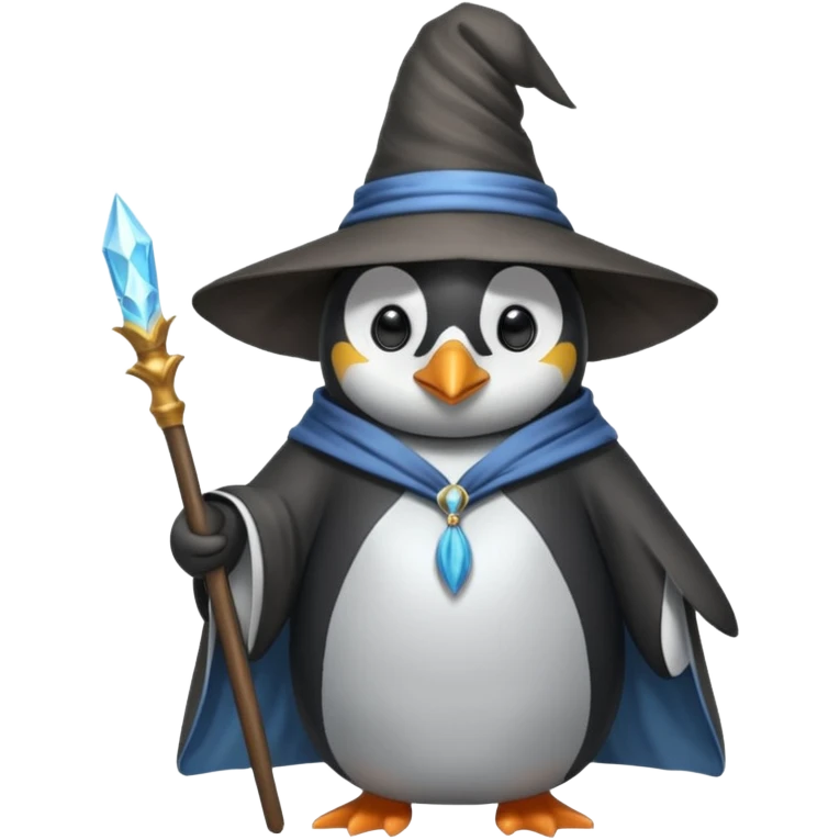 Penguin Wizard emoji