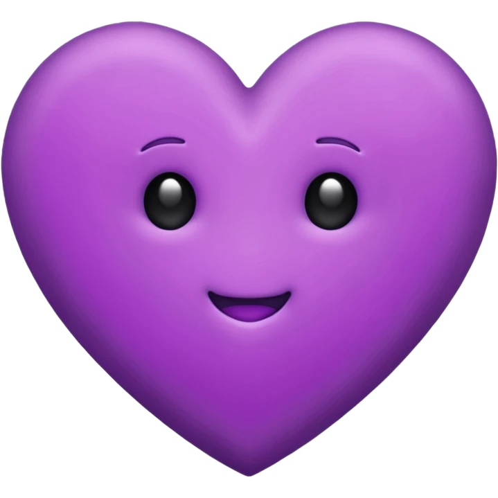 purple heart with a velvet texture emoji