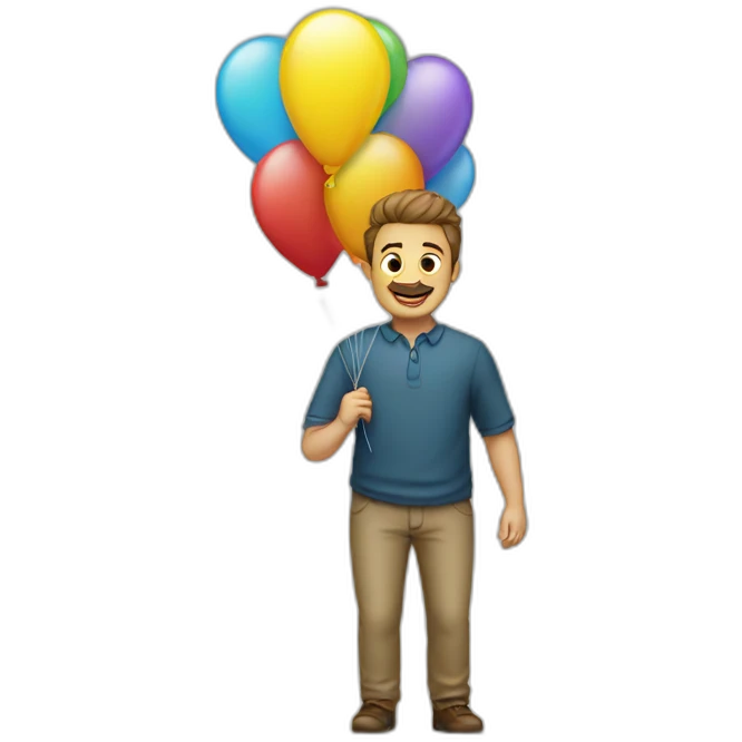 Homme balloné emoji