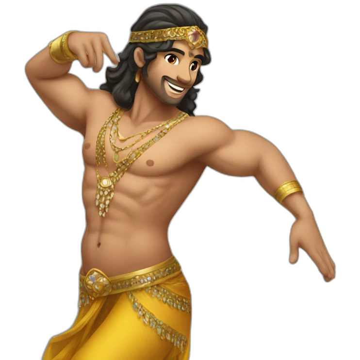 Male belly dancer  emoji