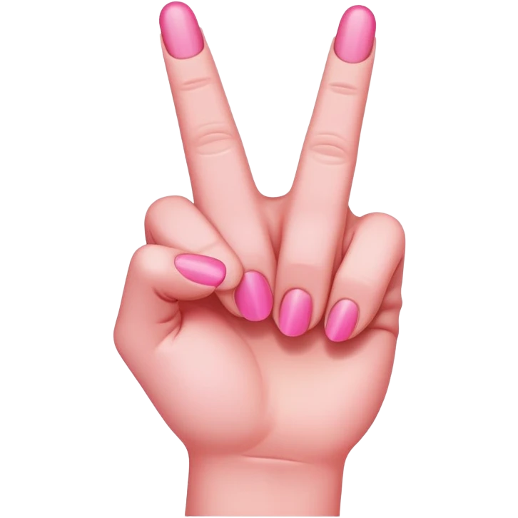 Pink middle finger  emoji