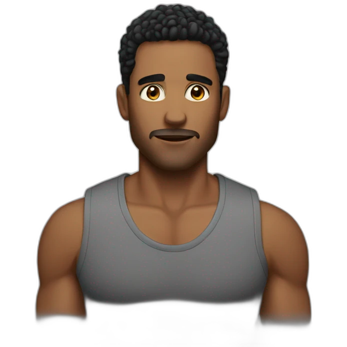 Hot man emoji