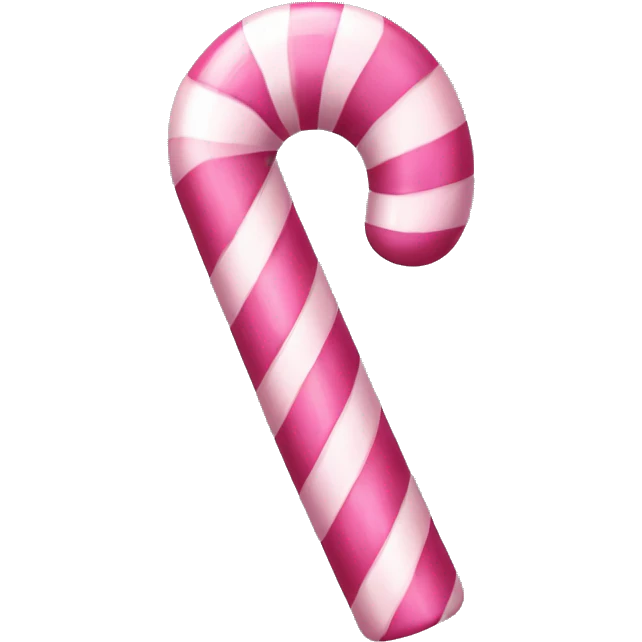 Pink candy cane emoji