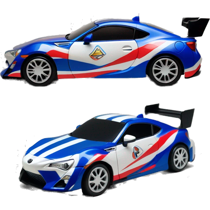 Radio Controlled Captain Rex themed 2013 Toyota 86 shaped like a Formula One race car with exposed turbine wheels  emoji