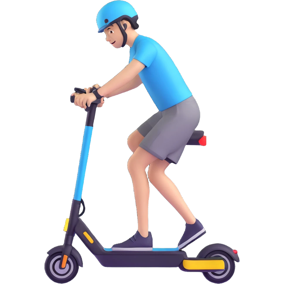person riding an electric scooter emoji