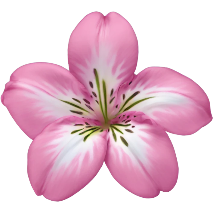 Blue pink alstroemeria emoji