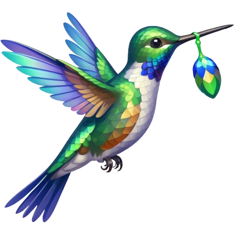 Hummingbird Drinking Nectar emoji