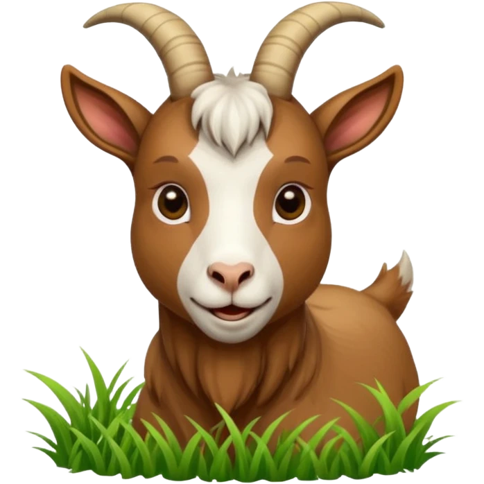 goat eating  emoji