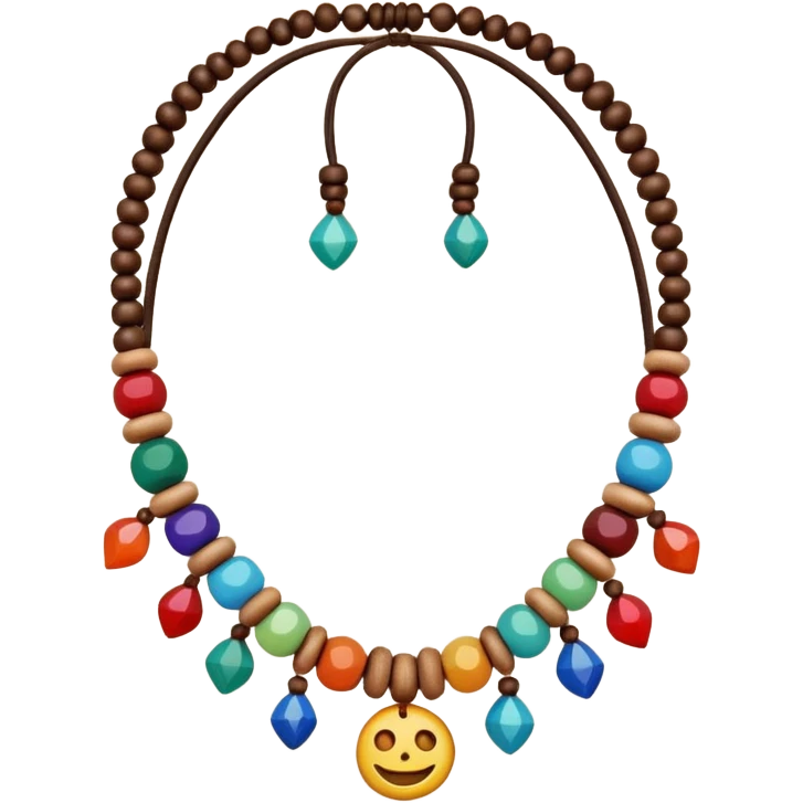 hippie necklace emoji