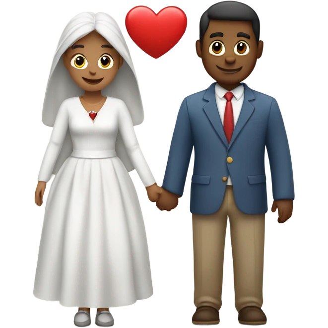 Parejas con corazón blanco emoji