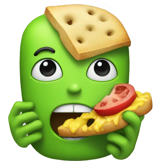 Android eating emoji