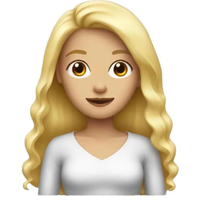 Blonde girl emoji