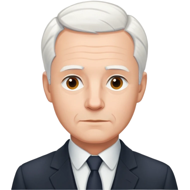 portrait of Hans Jonas, German philosopher, short white hair, no glasses, clean-shaven, suit jacket, gentle expression emoji