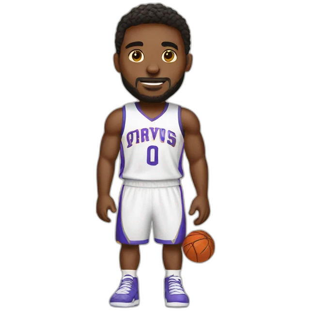 Basketball player in dress emoji