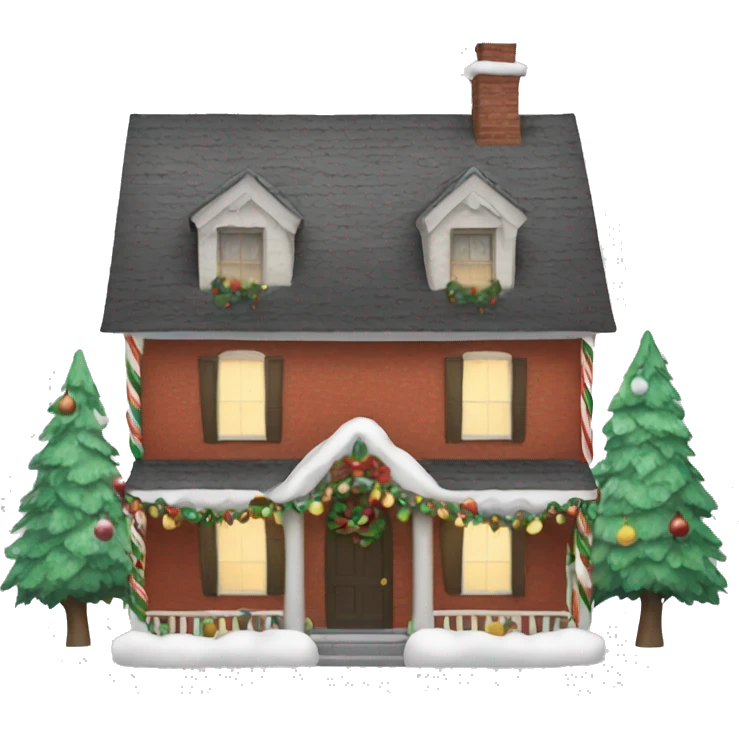Christmas house emoji
