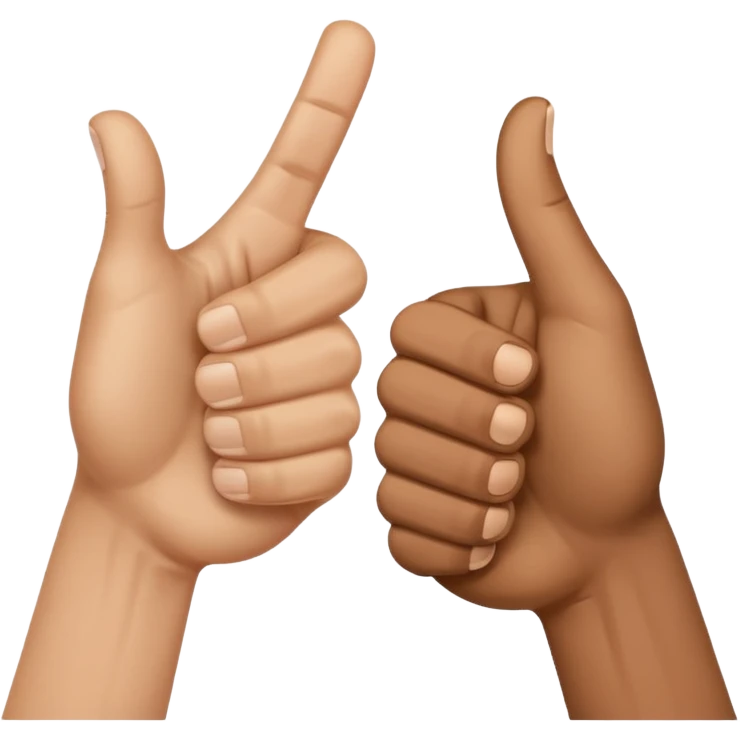 👍 and 👎 combined together emoji