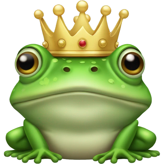 frog with crown emoji