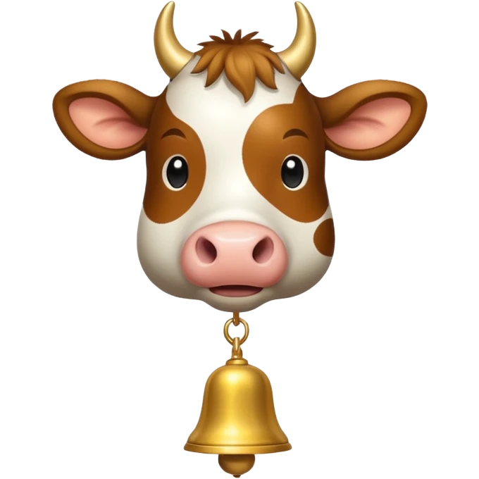 cow tail with golden bell  emoji