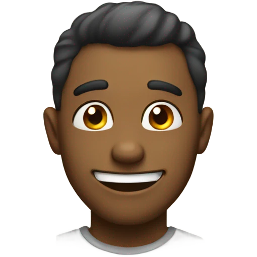 Silly awkward smile  emoji