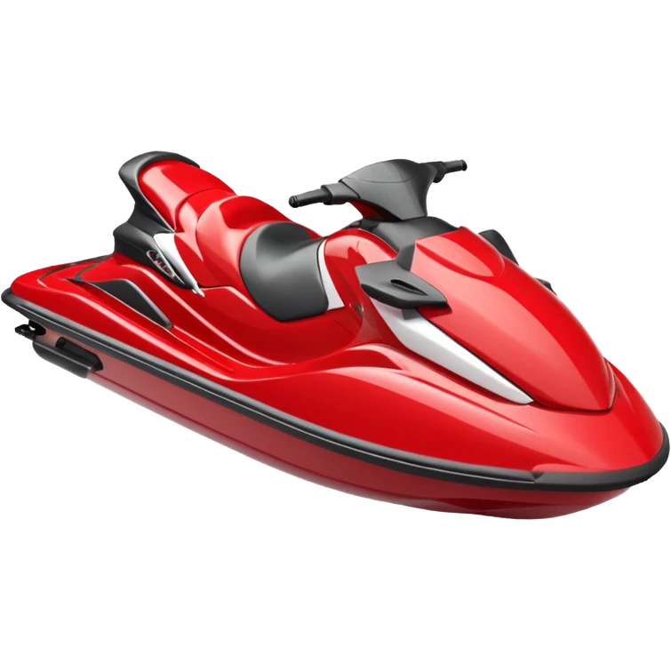 red and white jet ski facing left emoji