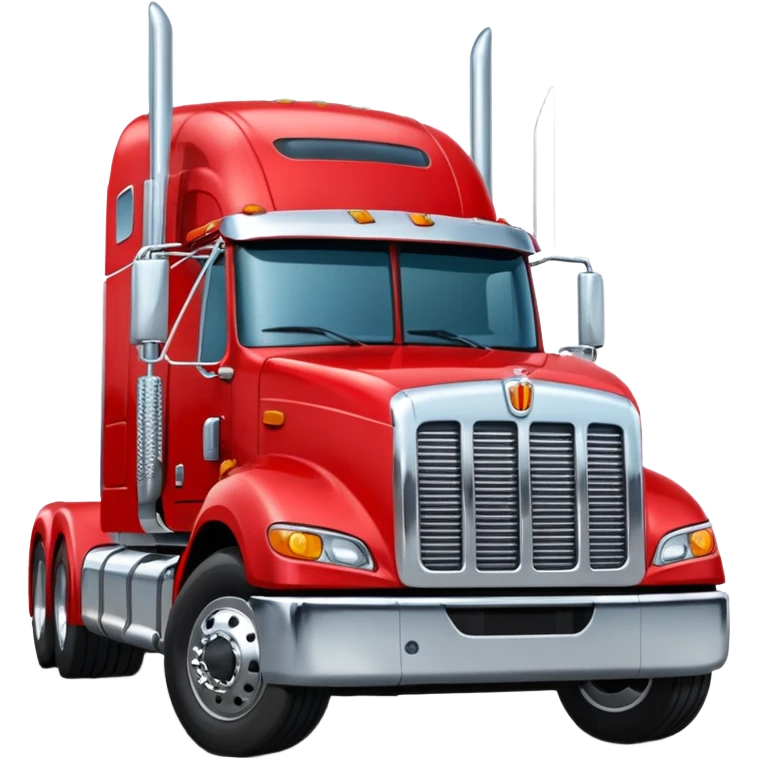 18 wheeler truck international facing me  emoji