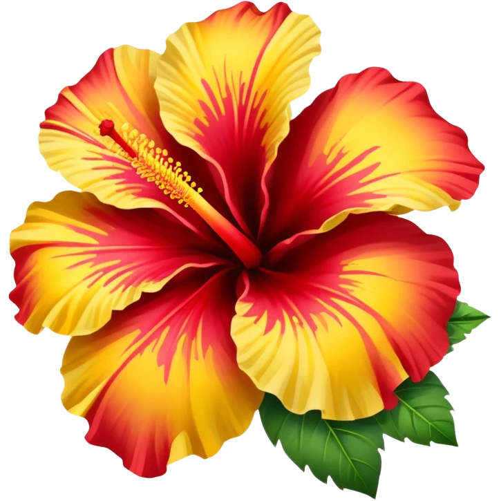Tropical hibiscus emoji