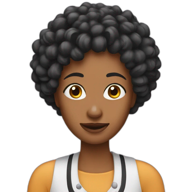 Woman with freeckles emoji