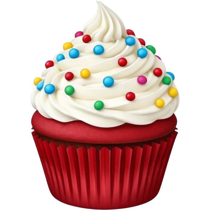 Red velvet cupcake  emoji