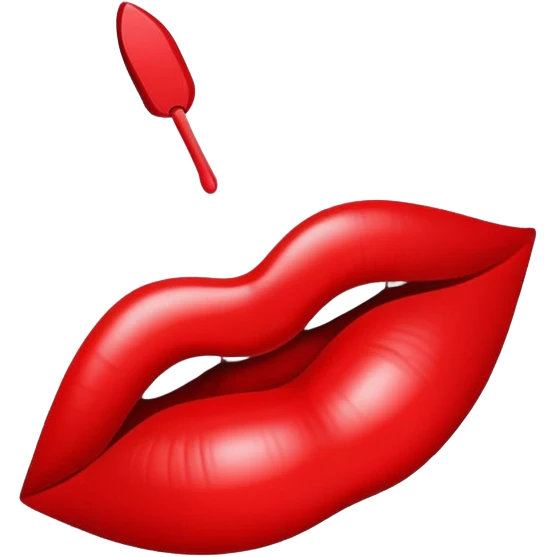Lipstick kiss mark emoji