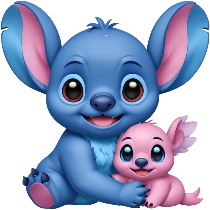 Stitch avec Angel emoji