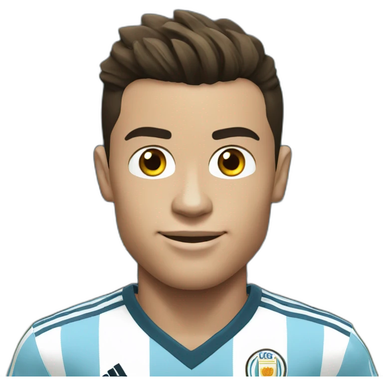 Cristiano Ronaldo in Argentina jersey emoji