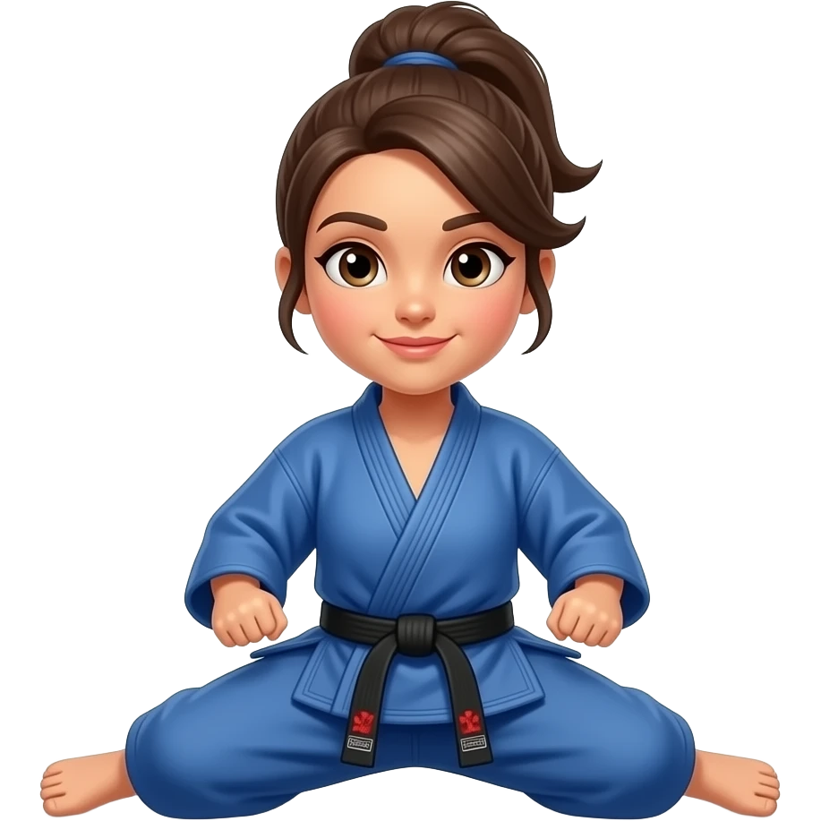 jujitsu brunette girl emoji