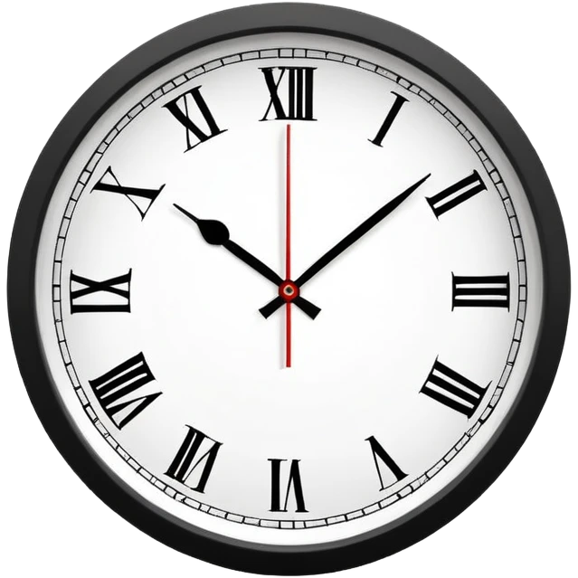 Classic round wall clock emoji
