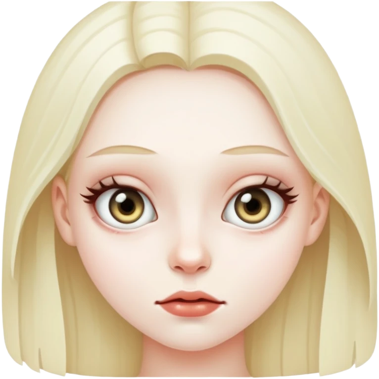 girl with werid eyes  emoji