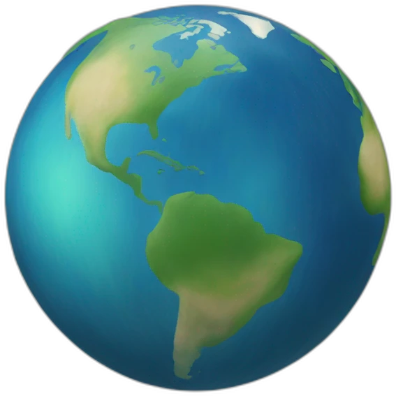 Globe heart emoji