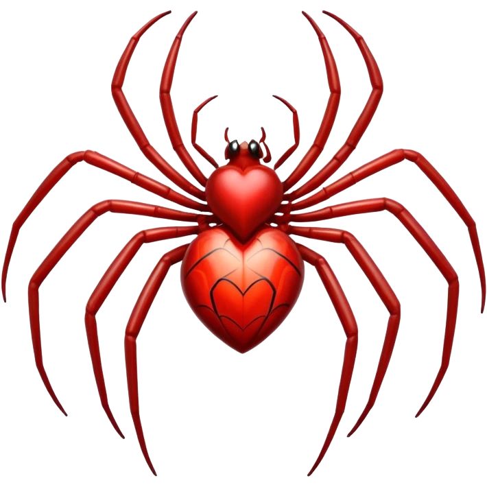 Spider heart  emoji