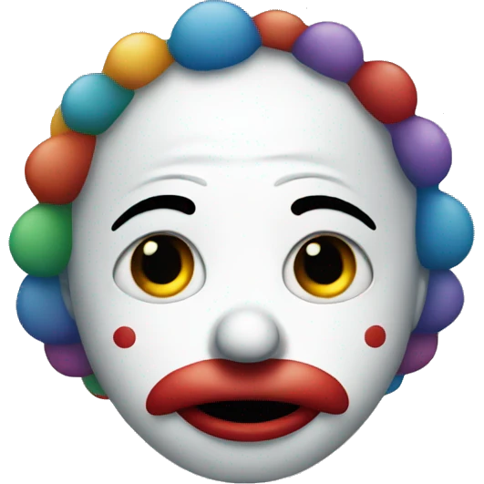 sad clown emoji