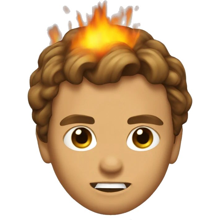 Anakin skywalker on fire emoji