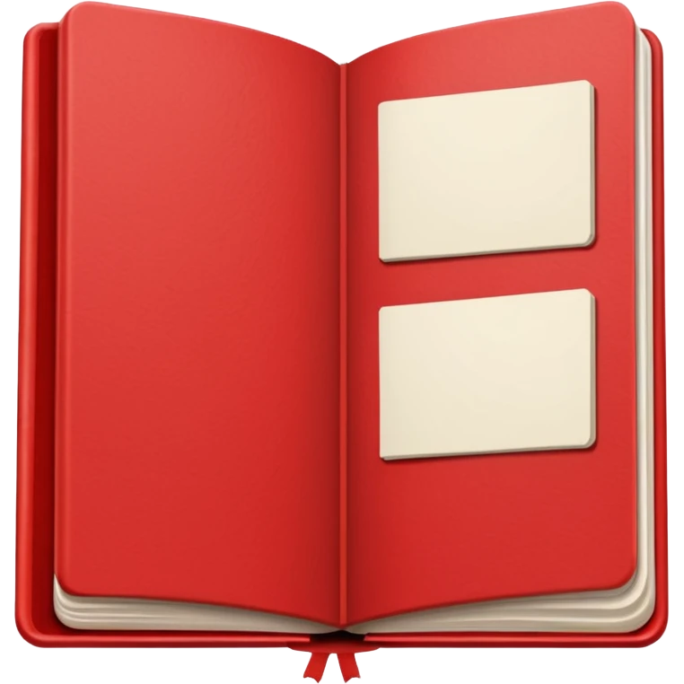 red  open Sketchbook emoji
