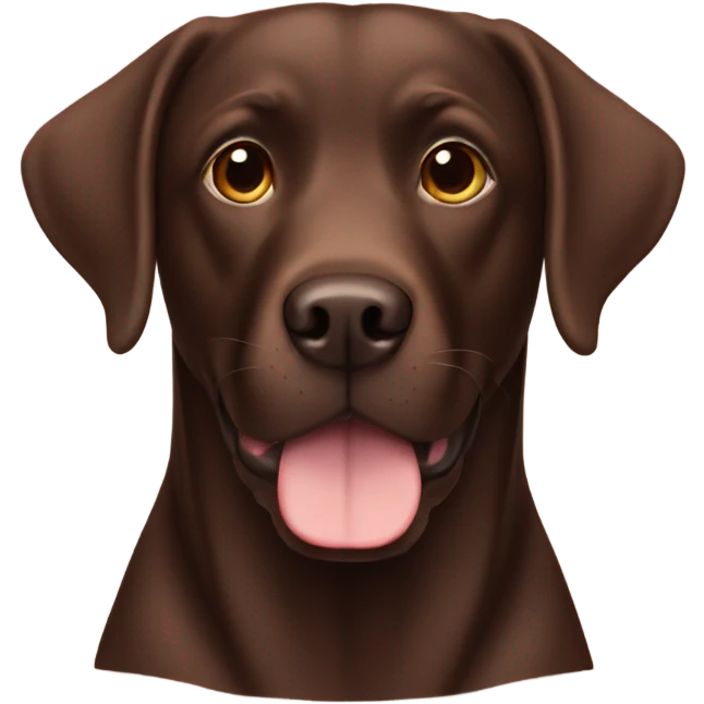Chocolate Labrador  emoji