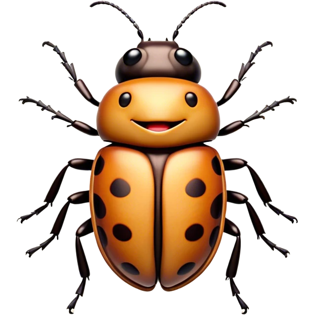 Cinematic Cheeky Beetle Portrait Emoji, Head tilted dramatically with an exaggeratedly shocked expression, featuring a compact, shiny body with wide, comically expressive eyes full of playful disbelief and subtly animated, ornate patterns, Simplified yet hilariously expressive features, highly detailed, glowing with a slightly sassy reflective glow, high shine, dramatic yet playful, stylized with an air of cheeky insect mischief, soft glowing outline, capturing the essence of a meme-worthy beetle that looks ready to scurry its way into viral fame! emoji