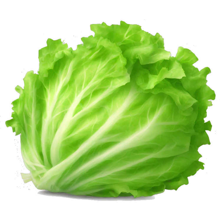 Shredded lettuce emoji