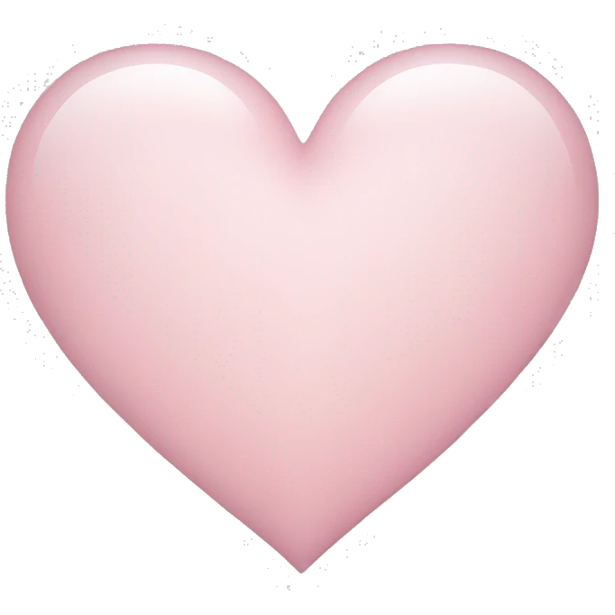 light pink heart emoji