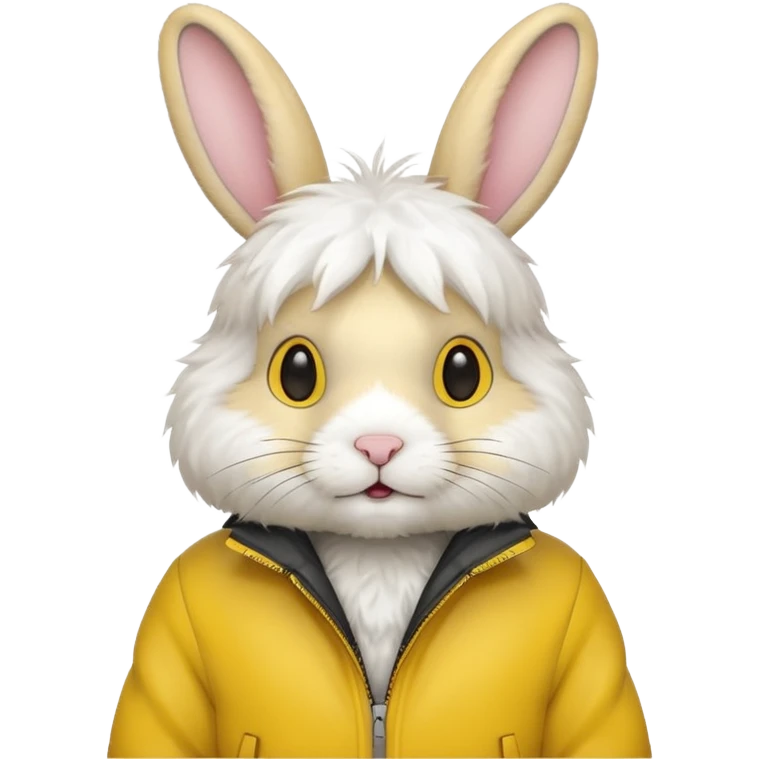 rabbit with yellow jacket emoji