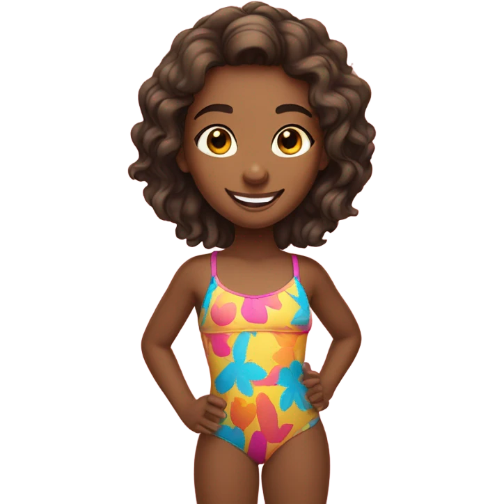 Girl in a swimsuit emoji