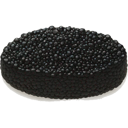 Serving of black caviar  emoji