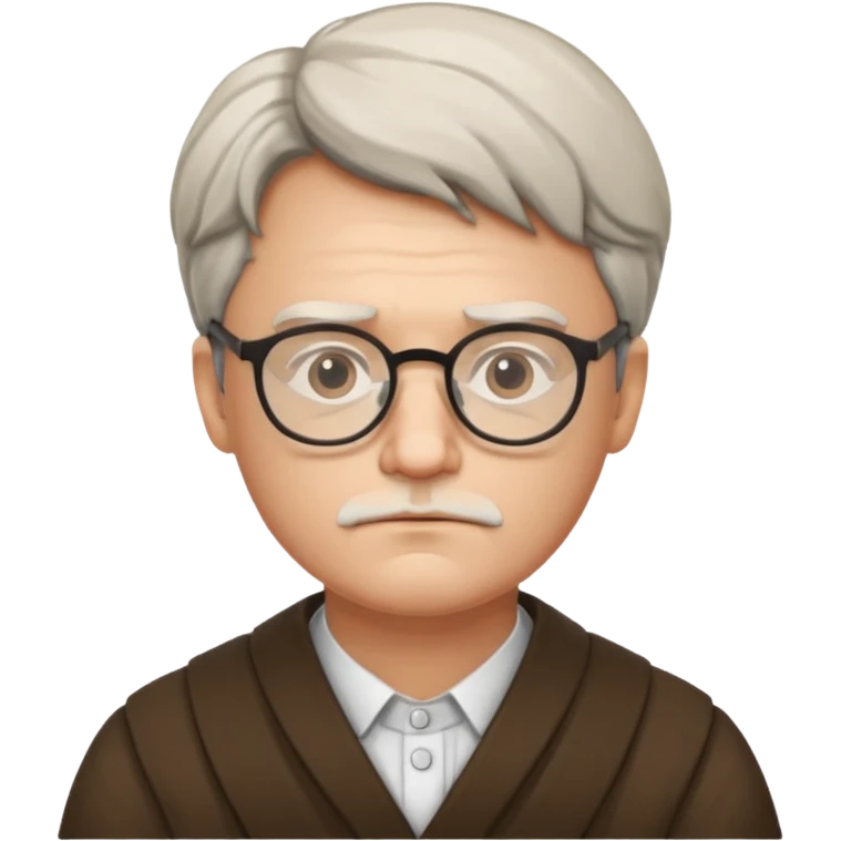 philosopher, wearing glasses emoji