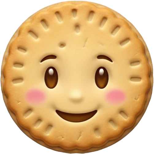 smiling vanilla biscuit emoji